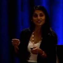 Dr. Devi giving talk on Alzheimer's disease prevention and brain health